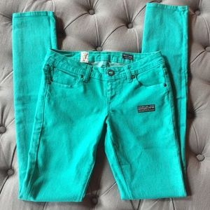 Volcom Sound  Check super skinny Jean -teal